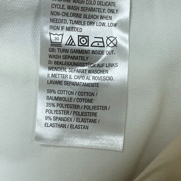 Belle By Kim Gravel White Capri Pants Size 8P Cotton Blend Stretch a0216 - Picture 6 of 10